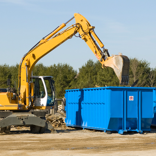 can i choose the location where the residential dumpster will be placed in Hope Mills NC